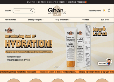 Ghar Soaps Homepage — No Email Popup