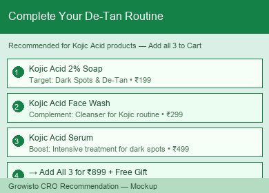 Proposed — Complete Your De-Tan Routine (Mockup)